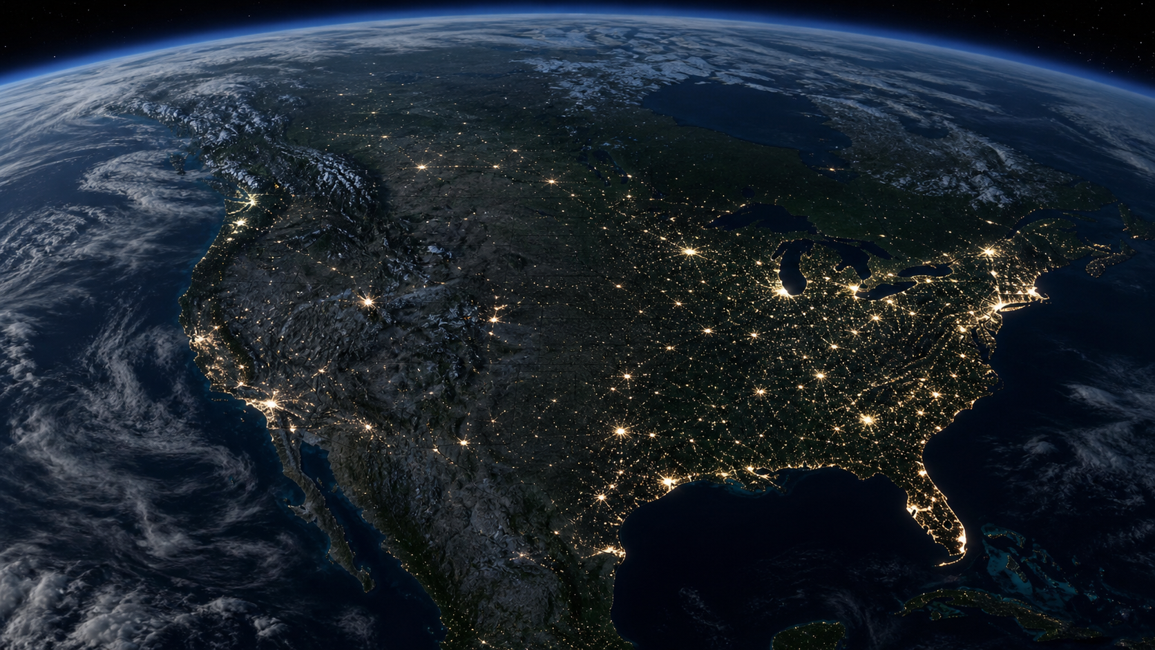 National television reach across the United States